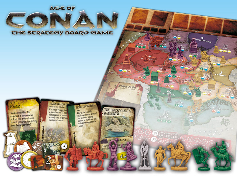 “Age of Conan – The Strategy Board Game”: avventure, intrighi e combattimenti nell’Era Hyboriana.