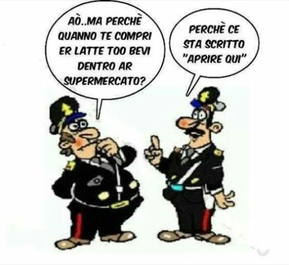 Perché esistono le barzellette sui Carabinieri?