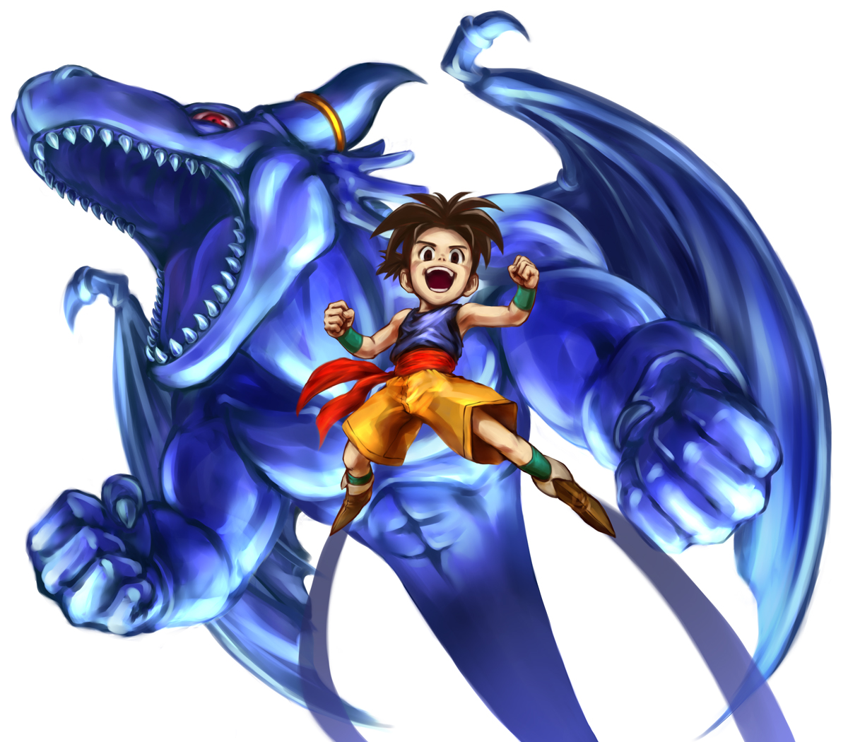 Shu, il protagonista del videogioco e anime Blue Dragon