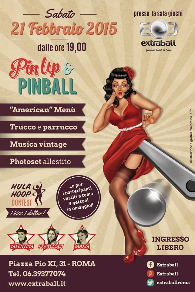Pin Up & Pinball, serata anni ’50