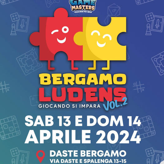 La seconda edizione di Bergamo Ludens: 13 e 14 aprile 2024