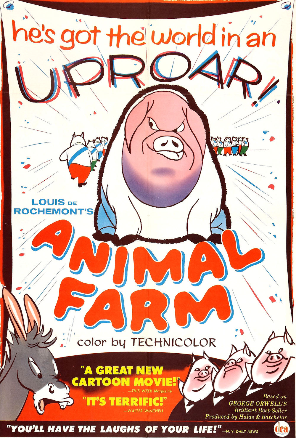 La fattoria degli animali – il film d’animazione del ’54