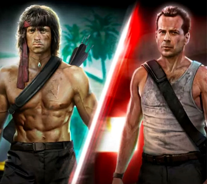Rambo e John McClane in Call of Duty