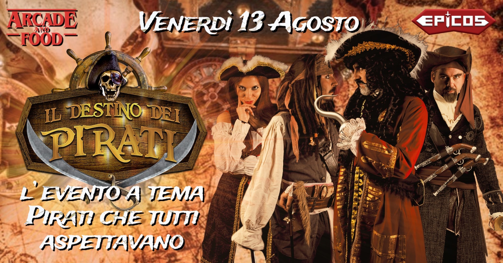 Il Destino dei Pirati  –  Event & Show 13 Agosto 2021