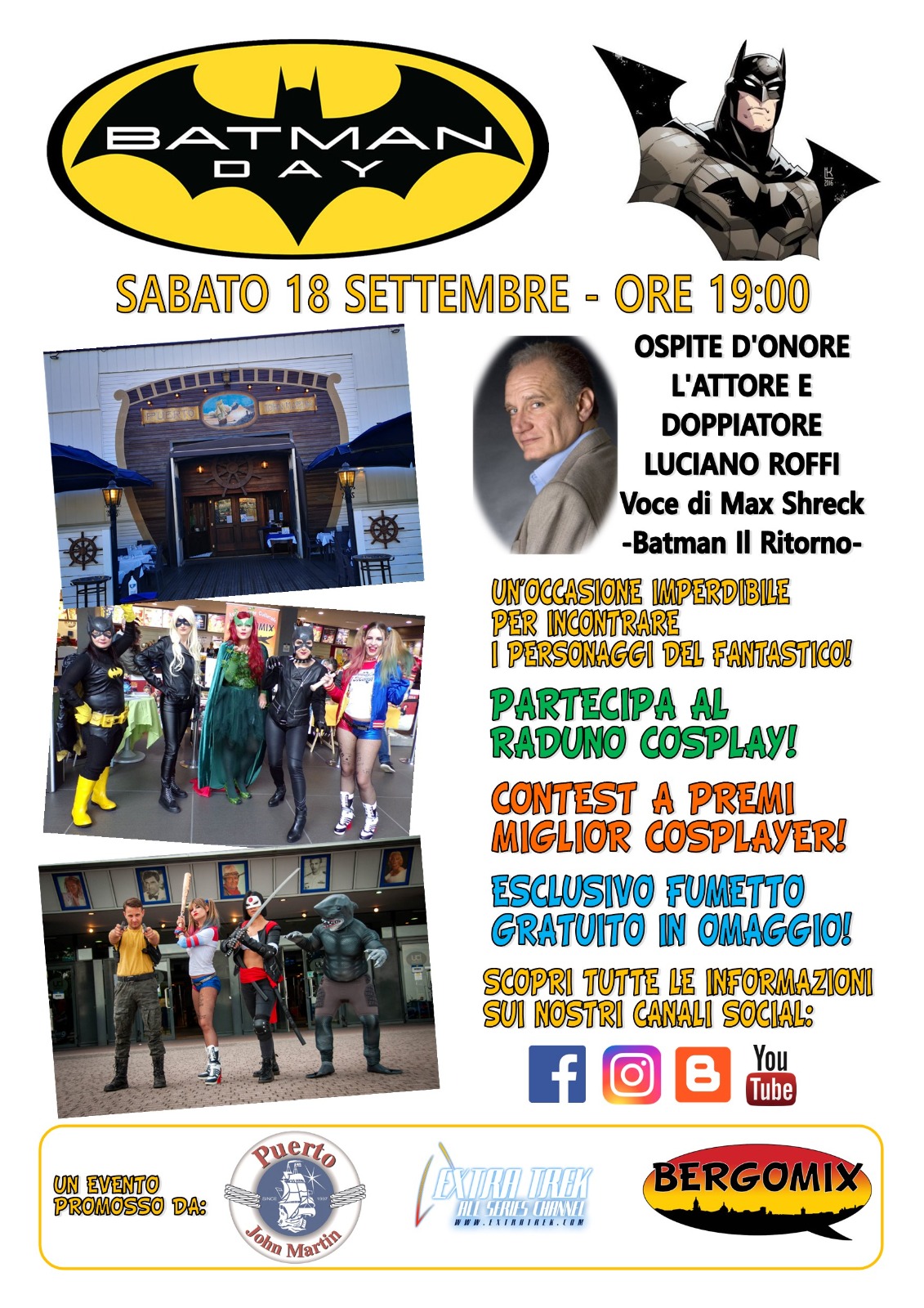 Batman Day: Bergamo festeggia il Cavaliere Oscuro