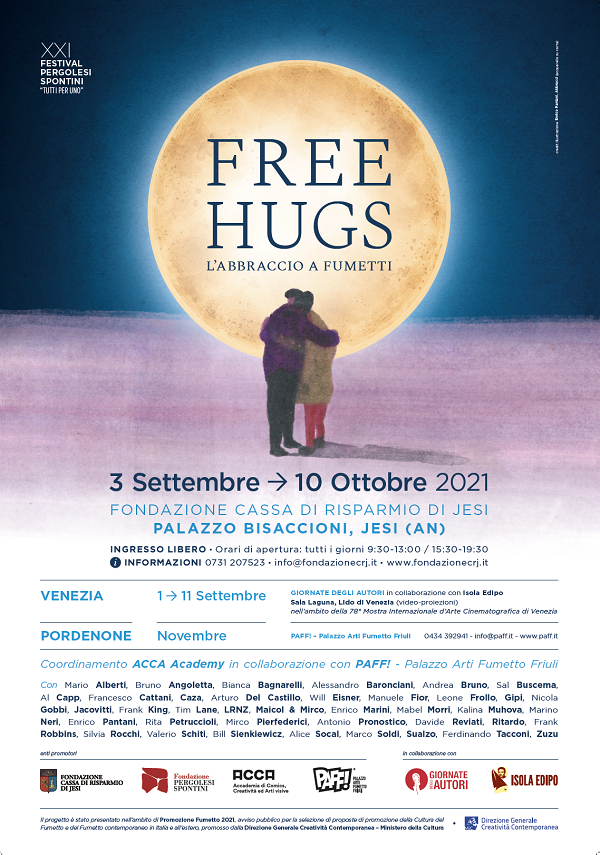 La mostra Free Hugs sul podio di “Promozione Fumetto 2021”