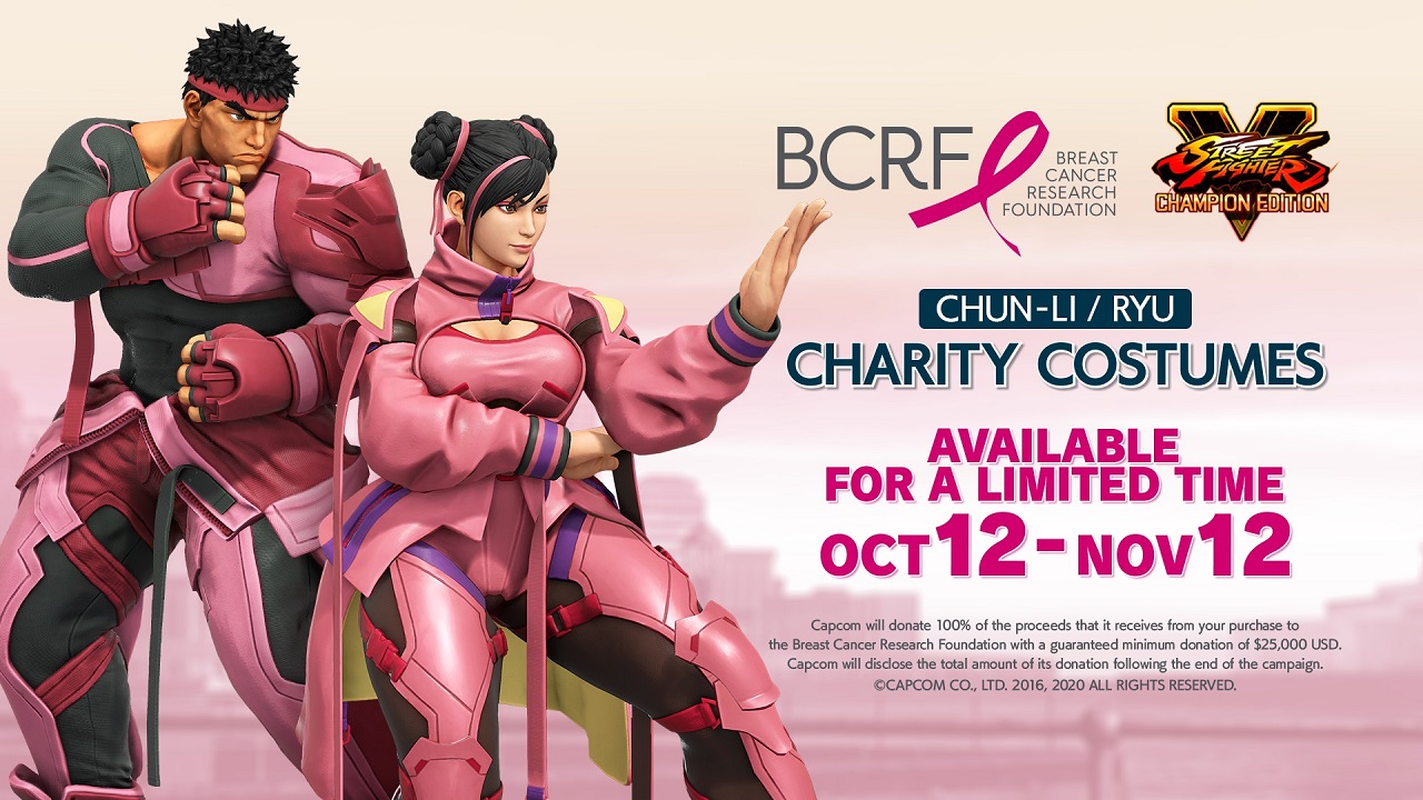 Street Fighter V per Breast Cancer Research Foundation