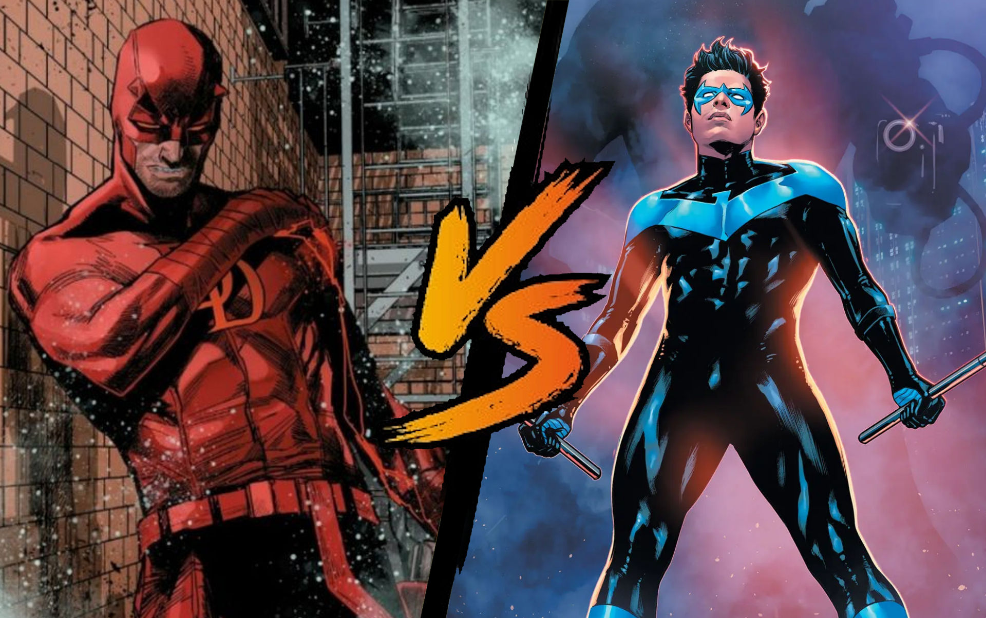 Daredevil (Marvel) vs Nightwing (DC Comics)