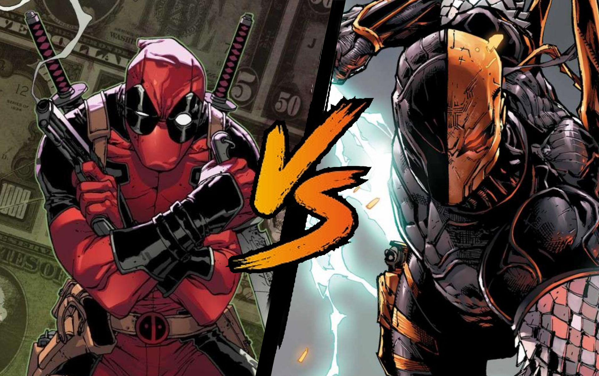 Deadpool (Marvel) vs Deathstroke (DC Comics) 