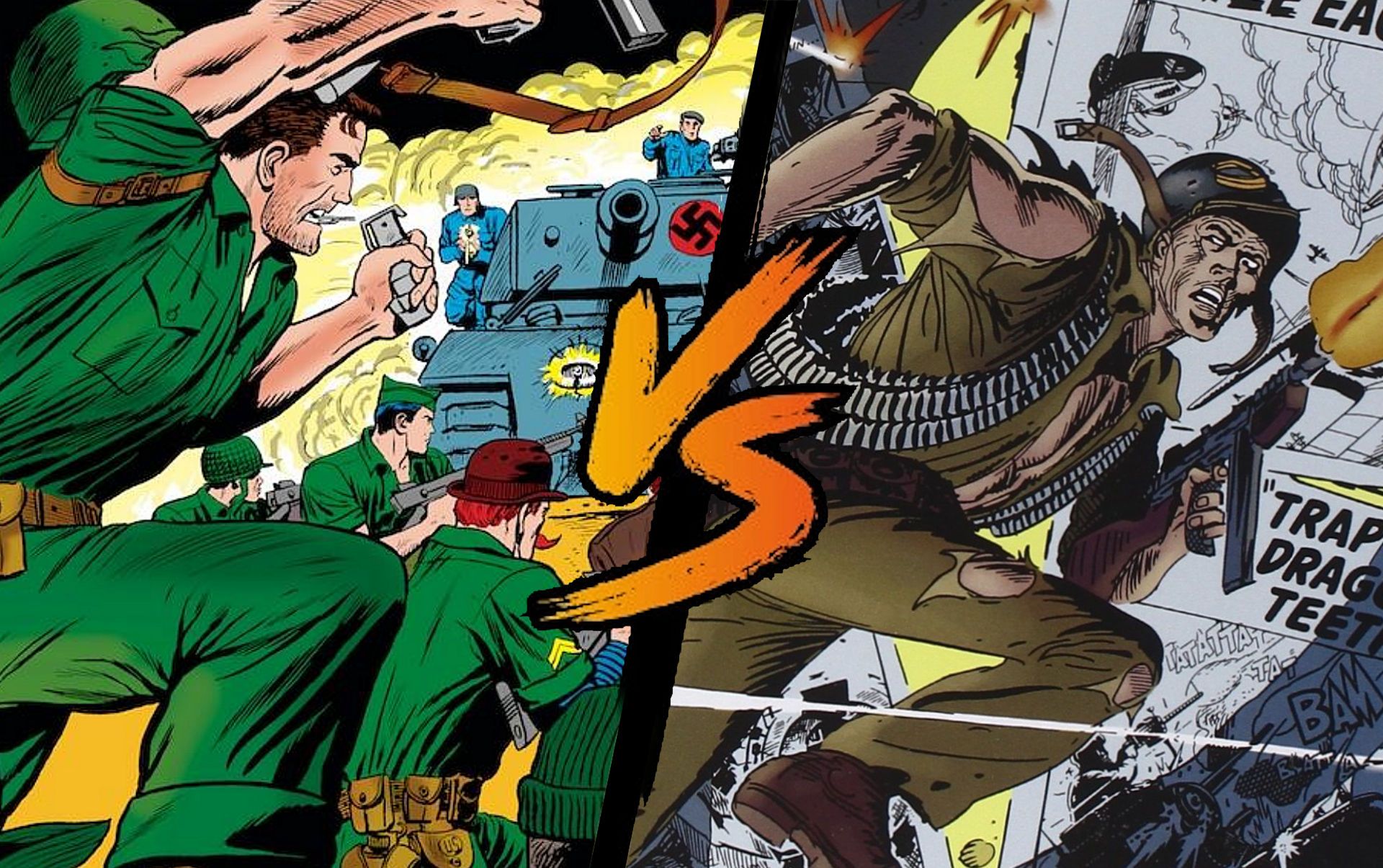 SGT. Fury (Marvel) vs SGT. Rock (DC Comics)