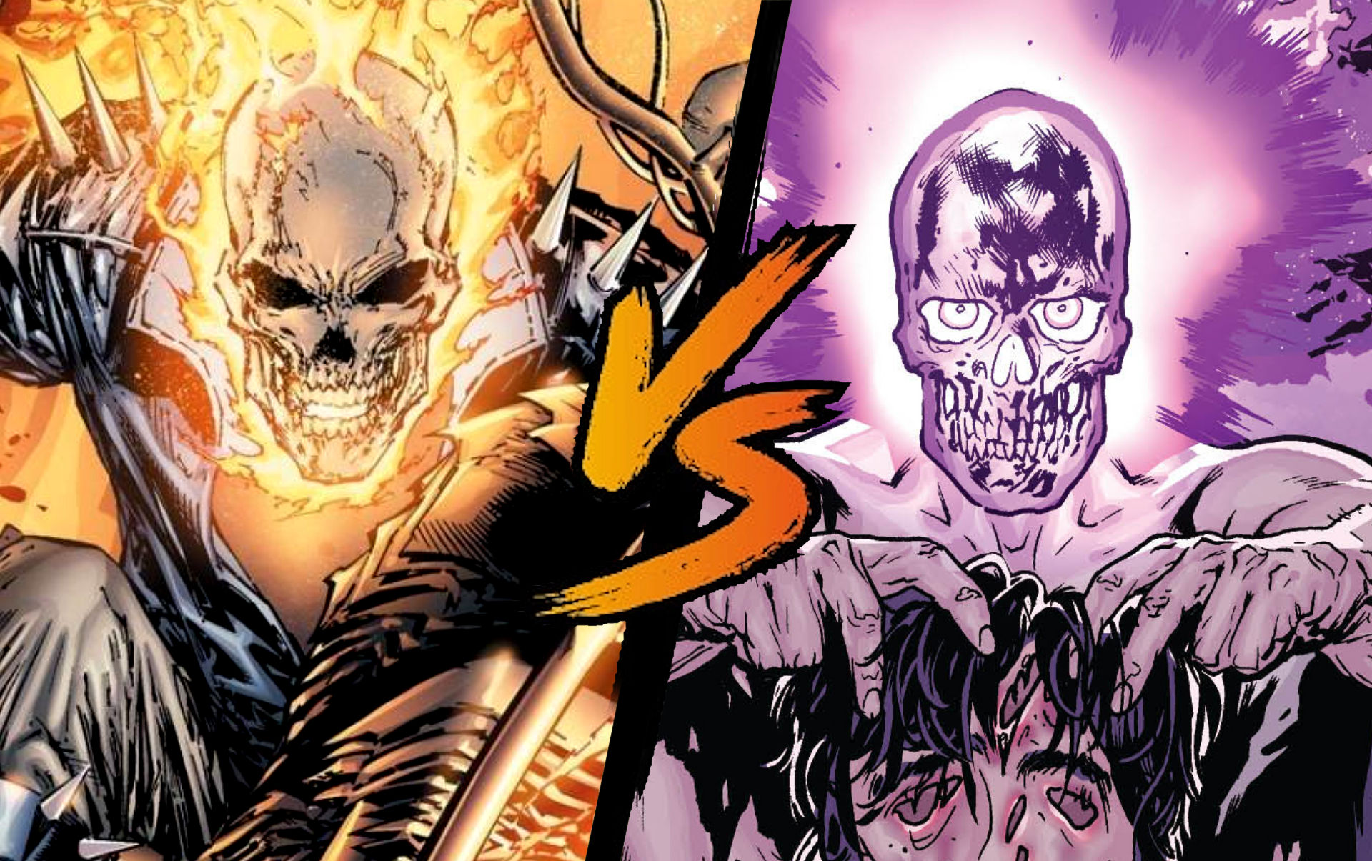 Ghost Rider (Marvel) vs Atomic Skull (DC Comics)