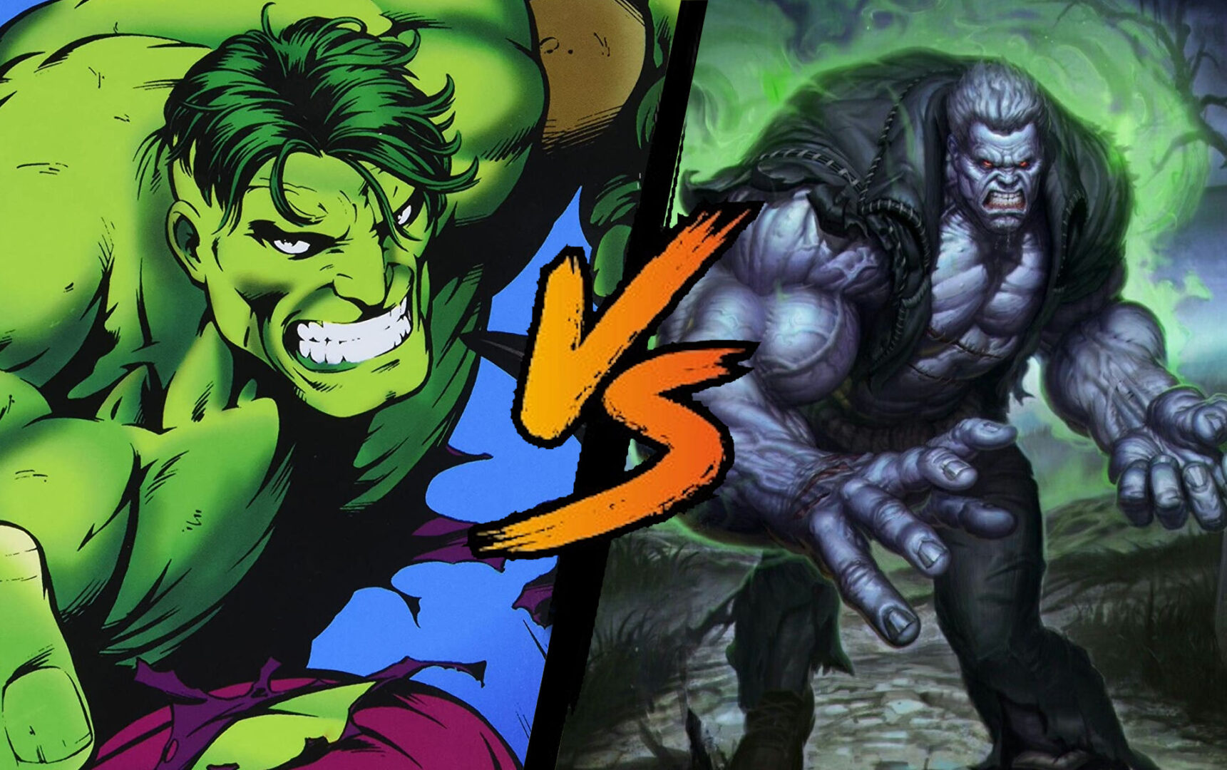 Hulk (Marvel) vs Solomon Grundy (DC Comics)