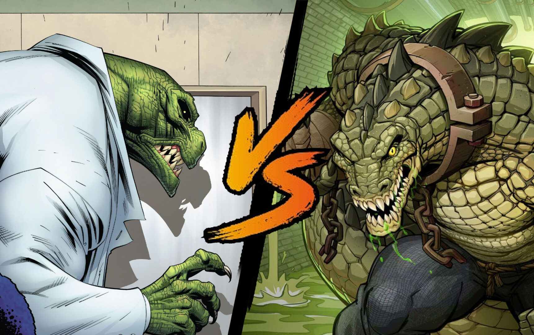 Lizard (Marvel) vs Killer Croc (DC Comics)