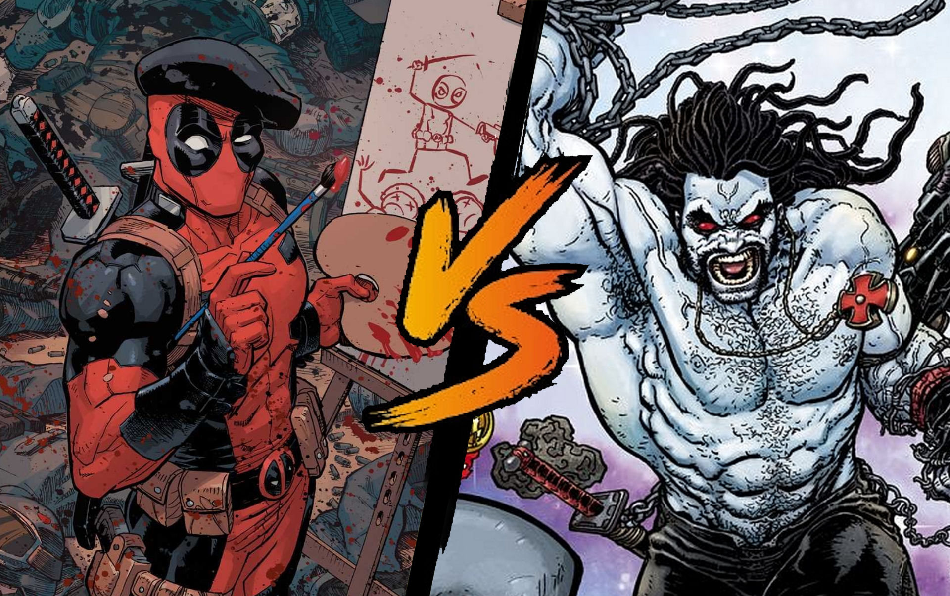 Deadpool (Marvel) vs Lobo (DC Comics) 