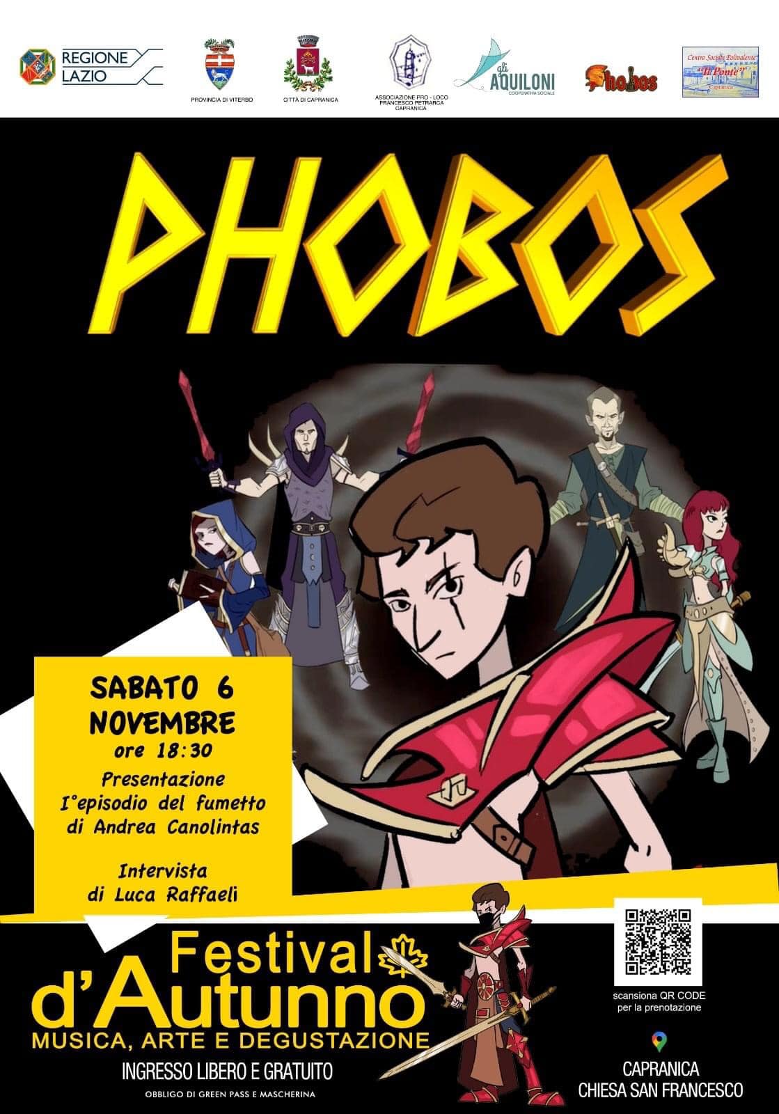 Presentazione del Fumetto Phobos a Capranica
