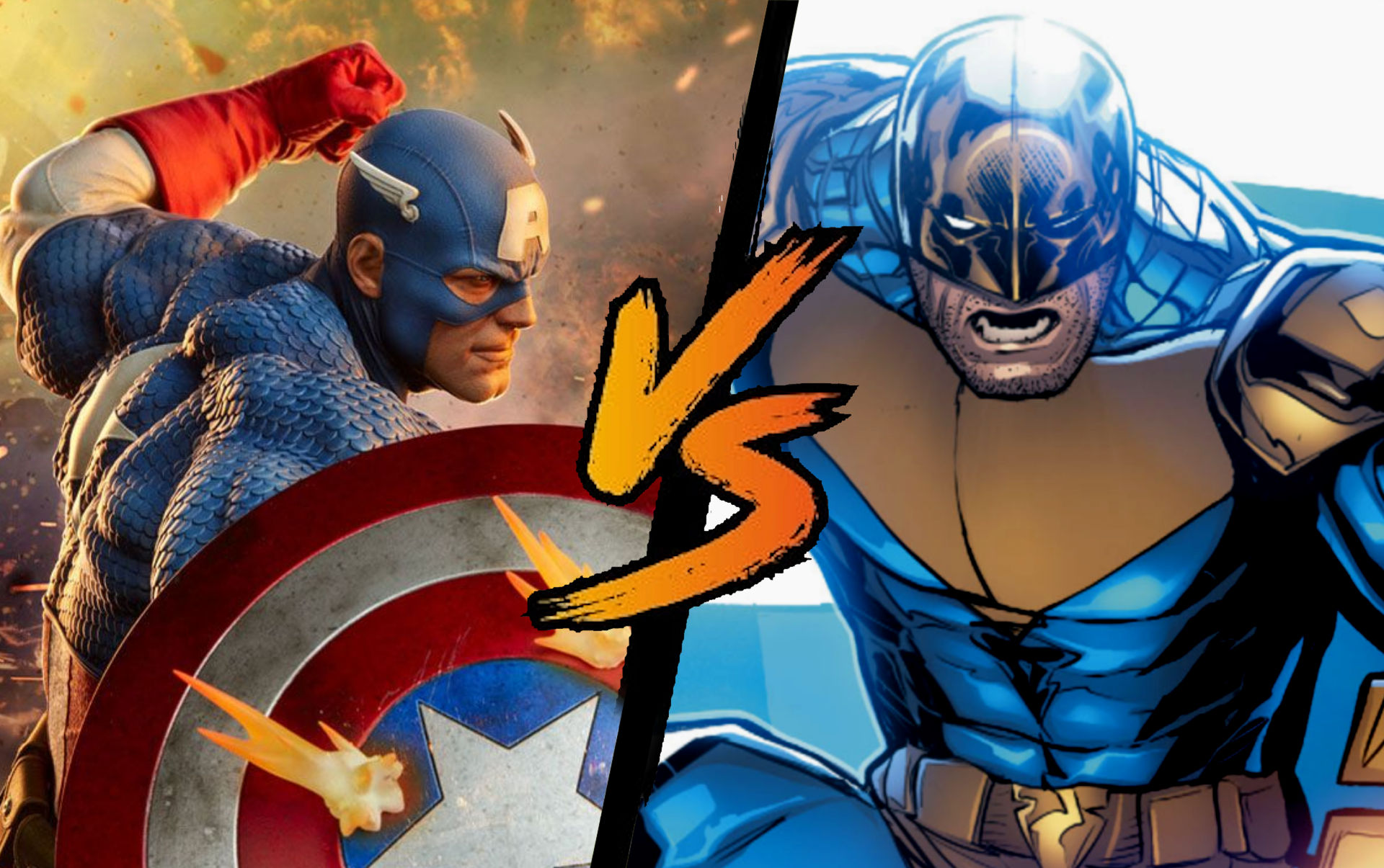 Capitan America (Marvel) vs Guardian (DC Comics)