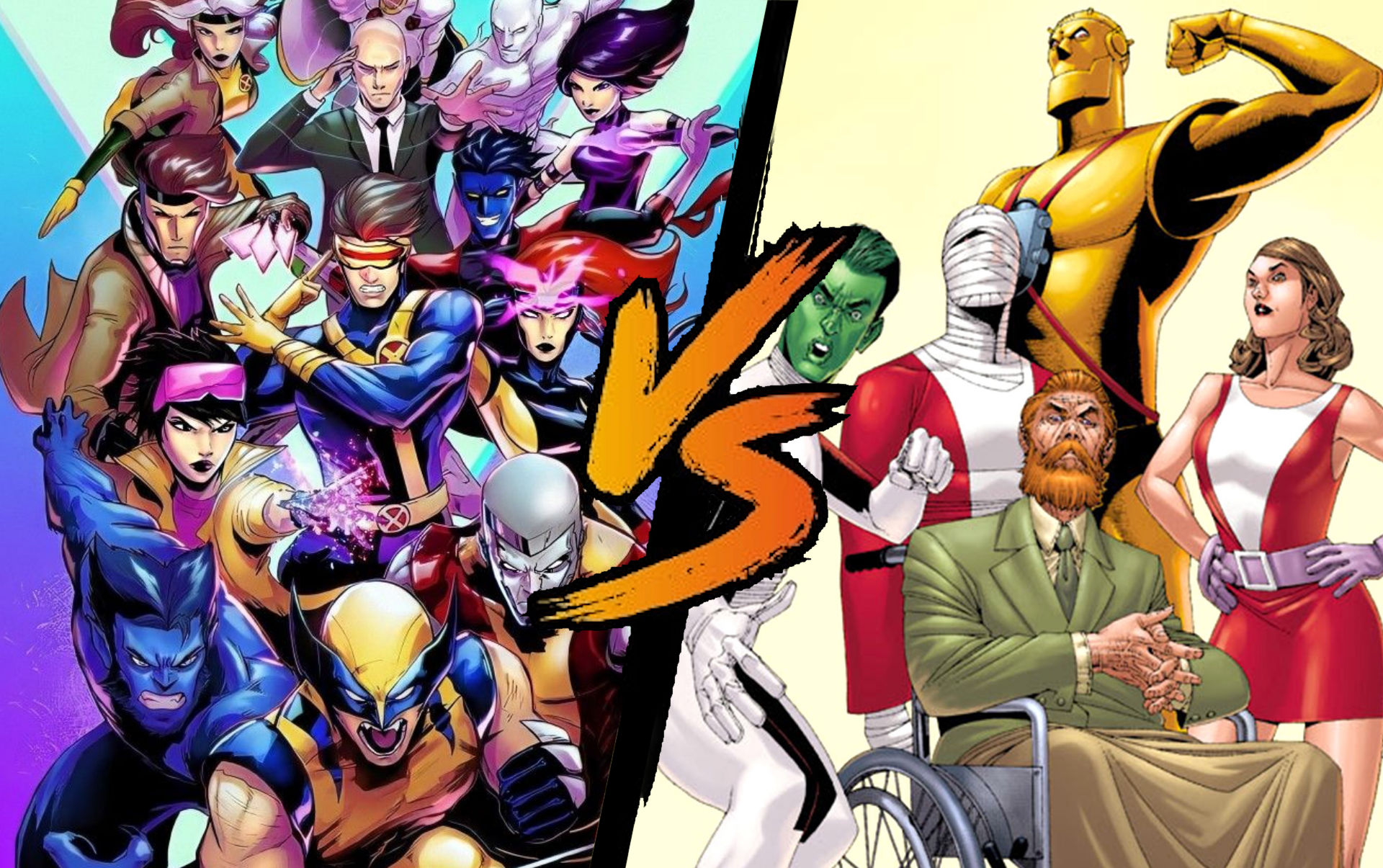 X-Men (Marvel) vs Doom Patrol (DC Comics)