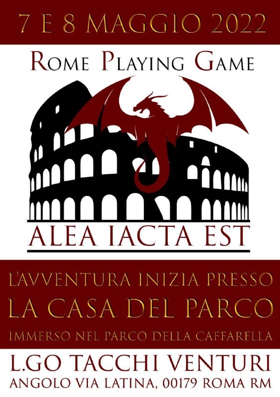 Rome Playing Game: 7 e 8 maggio 2022