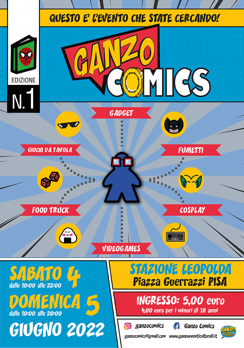 Ganzo Comics a Pisa! Il 4 e 5 giugno 2022