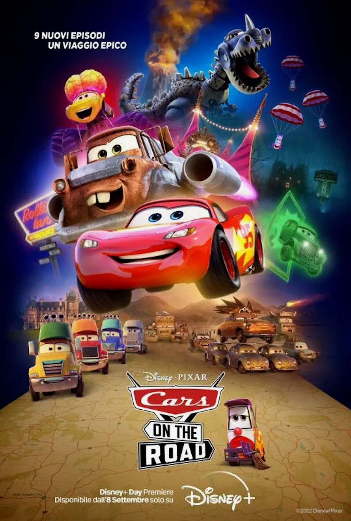 Pixar Cars on the Road debutterà al Disney+ Day
