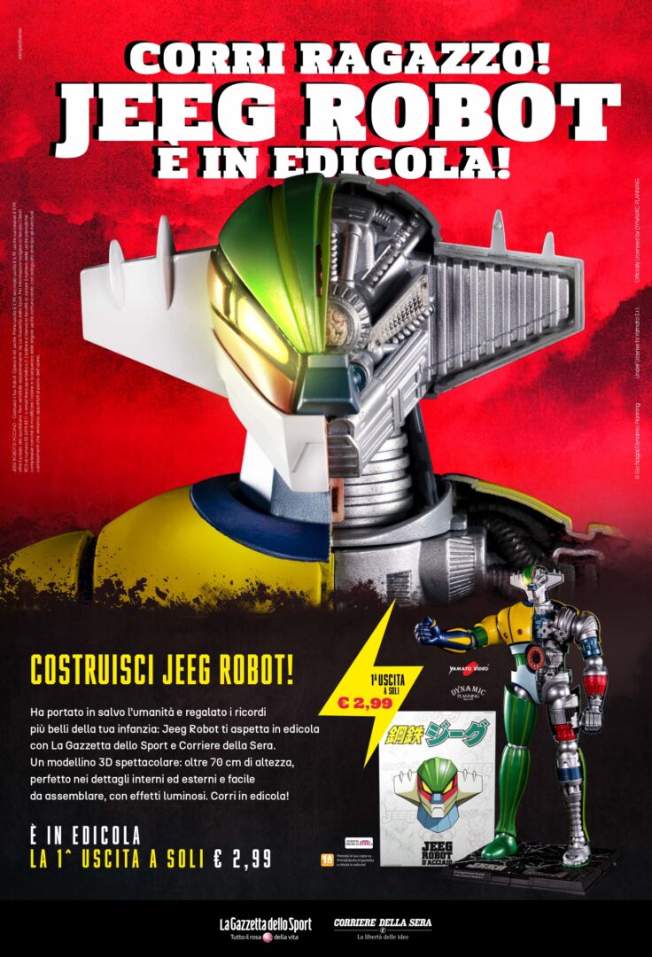 Corri Ragazzo! Il maxi model di Jeeg Robot in edicola!