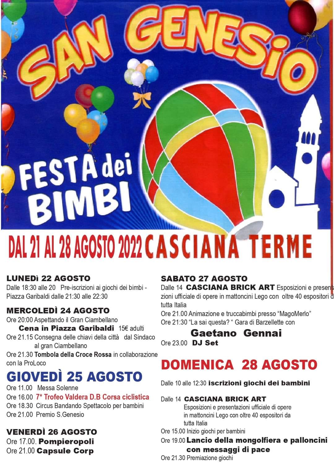 La “stellare” festa dei Bimbi di San Genesio, a Casciana Terme