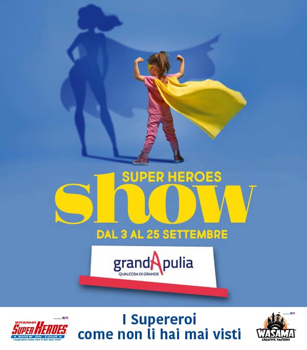 Wasama Super Heroes Show on Tour a Foggia