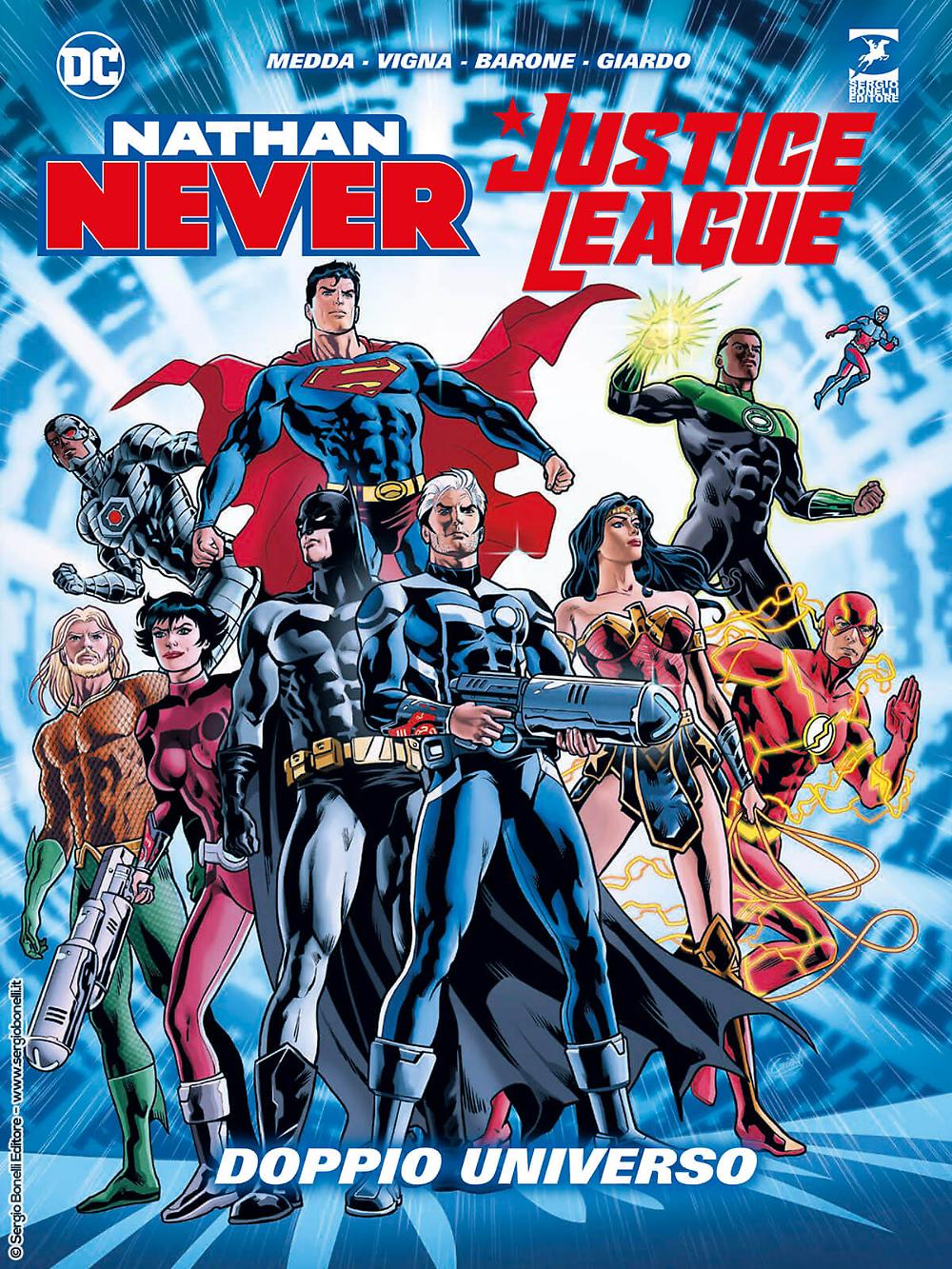 Arriva Nathan Never – Justice League. Doppio Universo