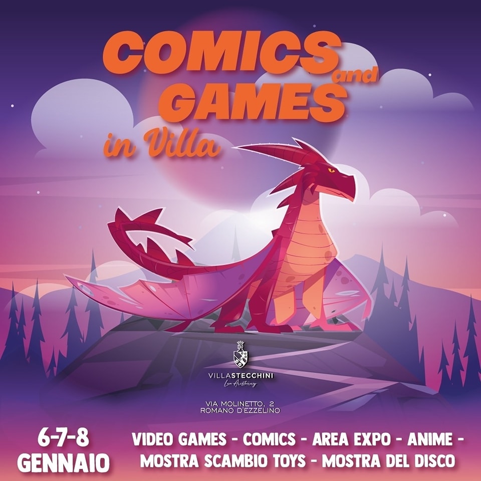 Comics and Games in Villa: dal 6 all’8 gennaio 2023