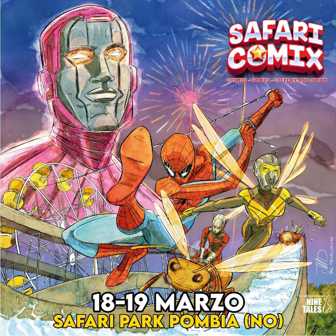 Il 18 e 19 marzo il Safari Park Pombia si popola di supereroi: arriva il primo Safari Comix!