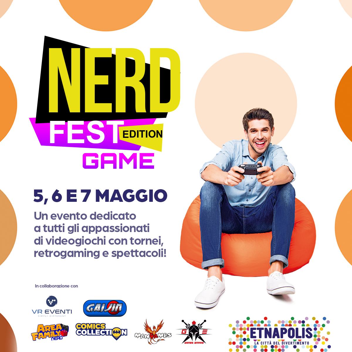 Nerd Fest Game Edition a Etnapolis dal 5 al 7 maggio 2023