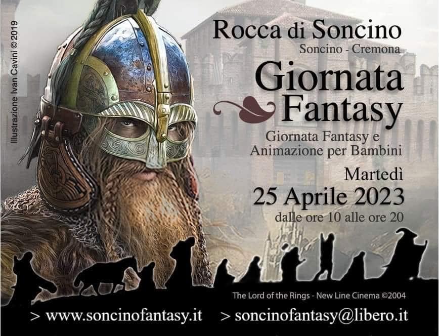 Il 25 aprile 2023 festeggia con la dodicesima edizione di Soncino Fantasy 2023