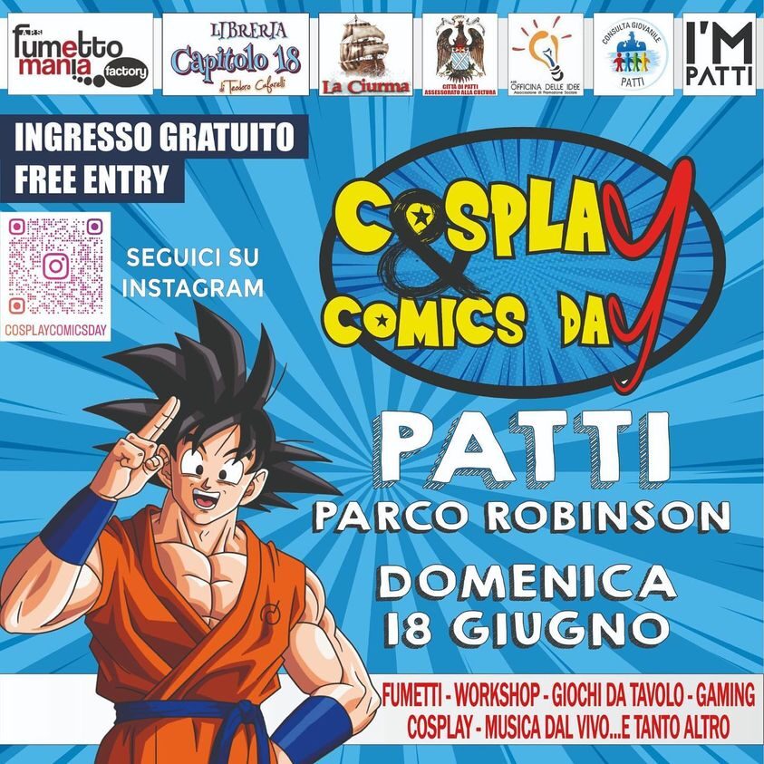 La seconda edizione di Cosplay&Comics Day, a Patti il 18 giugno 2023