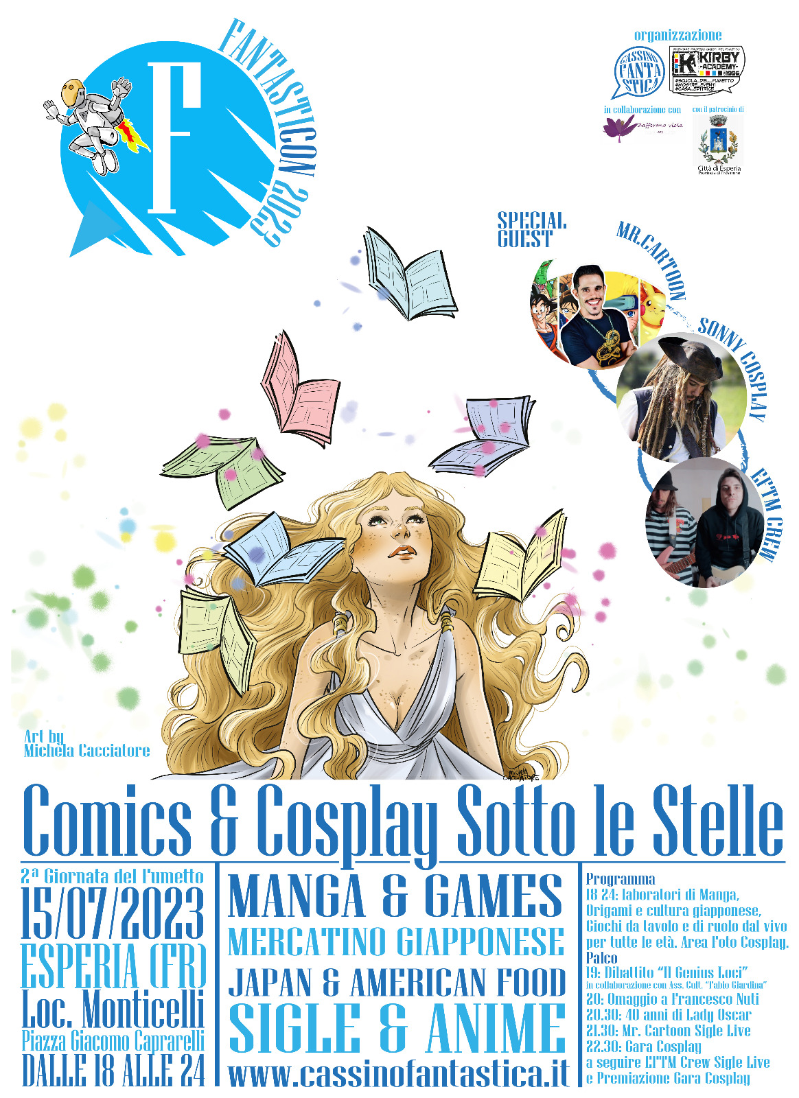 FantastiCon “Comics & Cosplay sotto le stelle” a Esperia: 15 luglio 2023