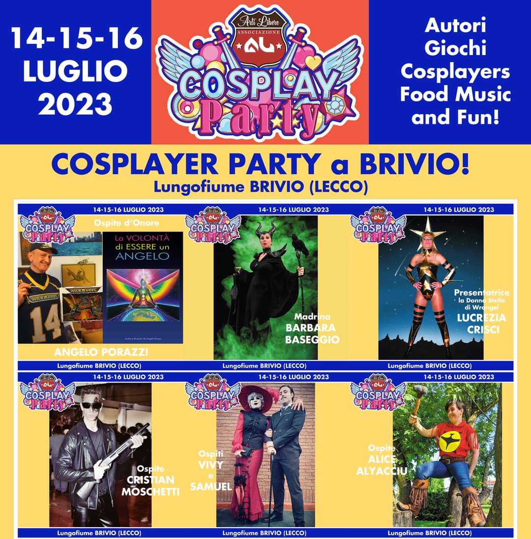 Cosplayer Party, dal 14 al 16 luglio 2023, a Brivio