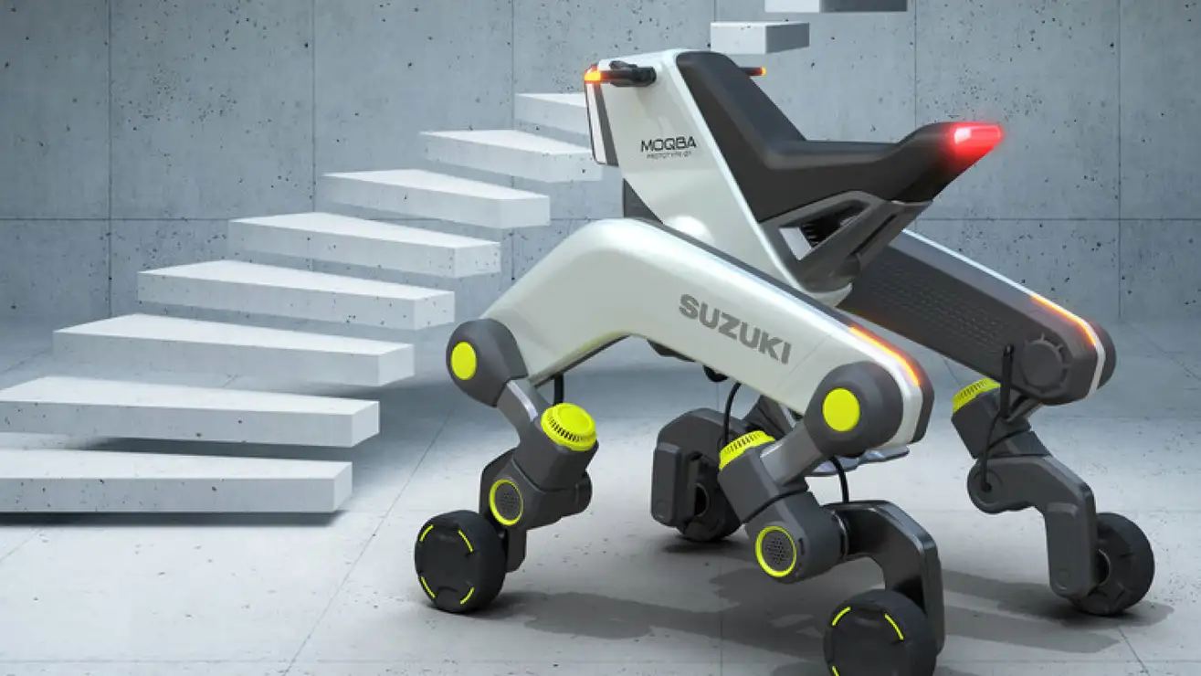 Suzuki MoQBA: il quad quadrupede che sale le scale