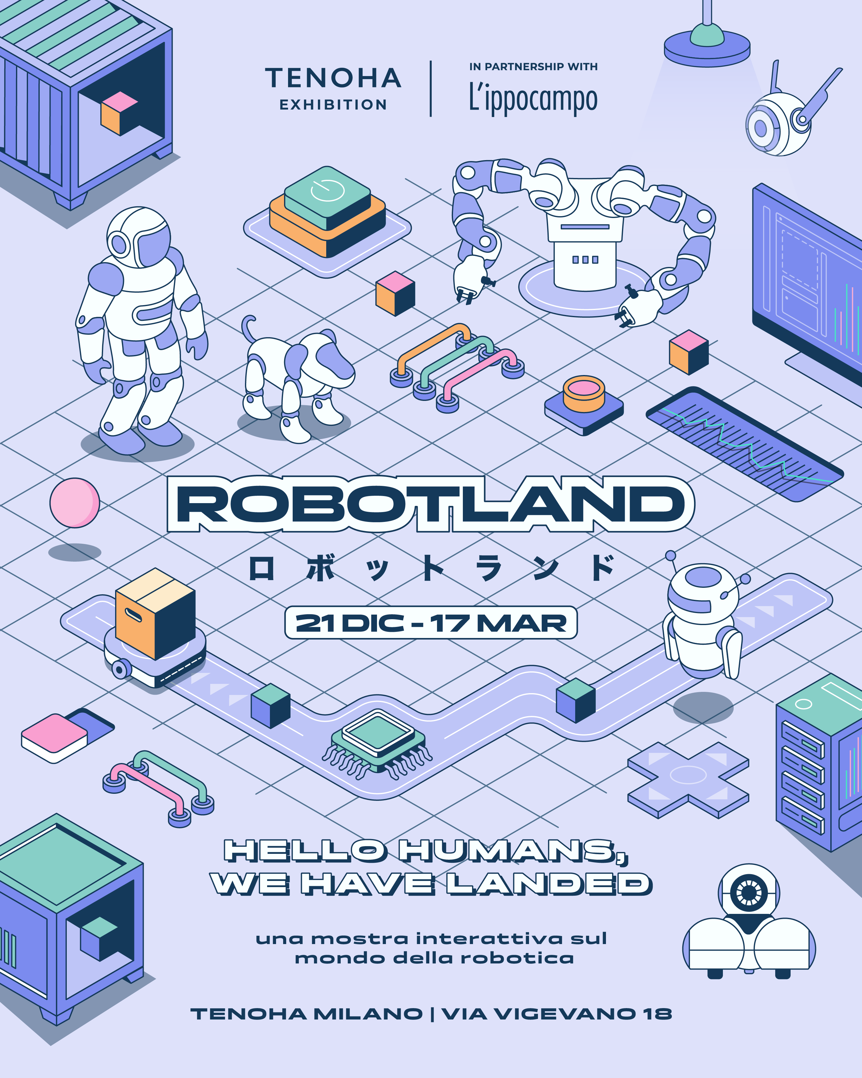 Robotland al Tenoha Milano dal 21 dicembre 2023 al 17 marzo 2024