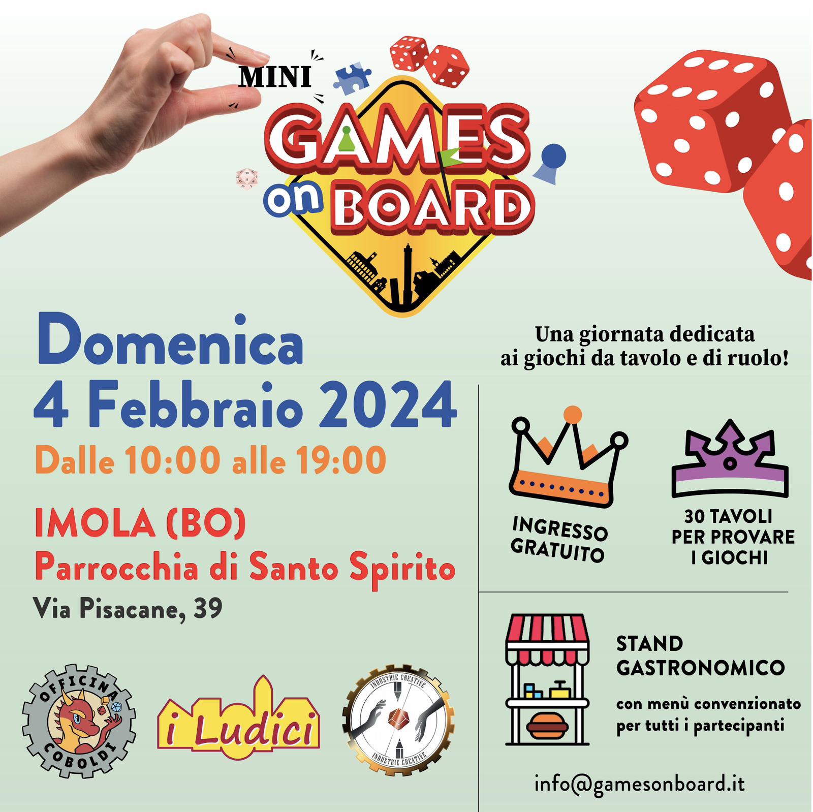 Mini Games on Board: a Imola il 04 febbraio 2024