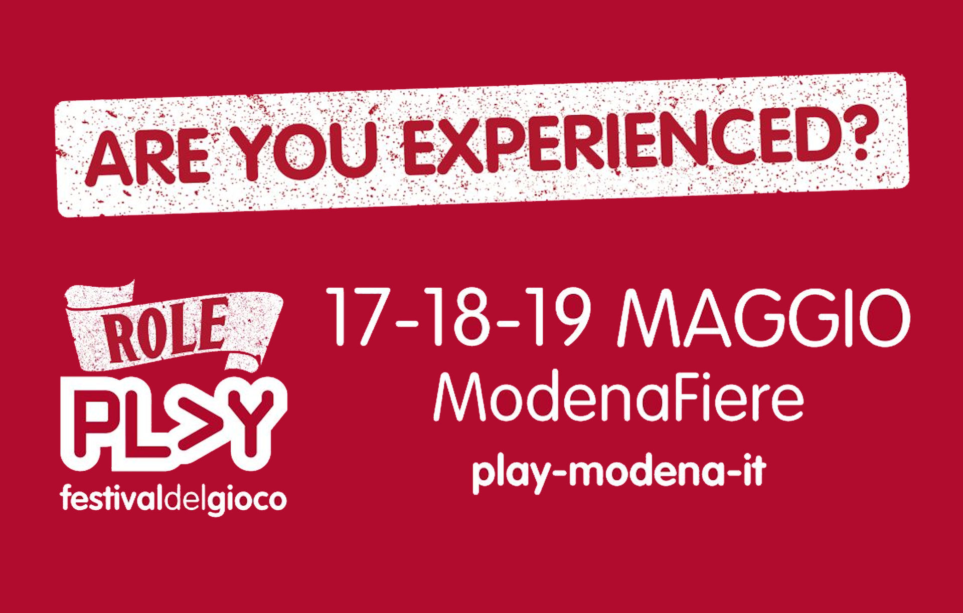 PLAY Festival del Gioco 2024 torna a ModenaFiere dal 17 al 19 maggio 2024