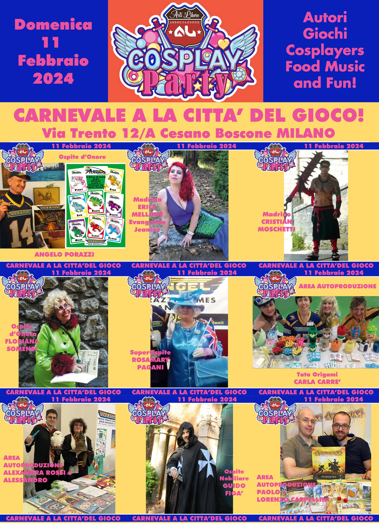 Cosplay Party: Carnevale alla Città del Gioco: 11 febbraio 2024