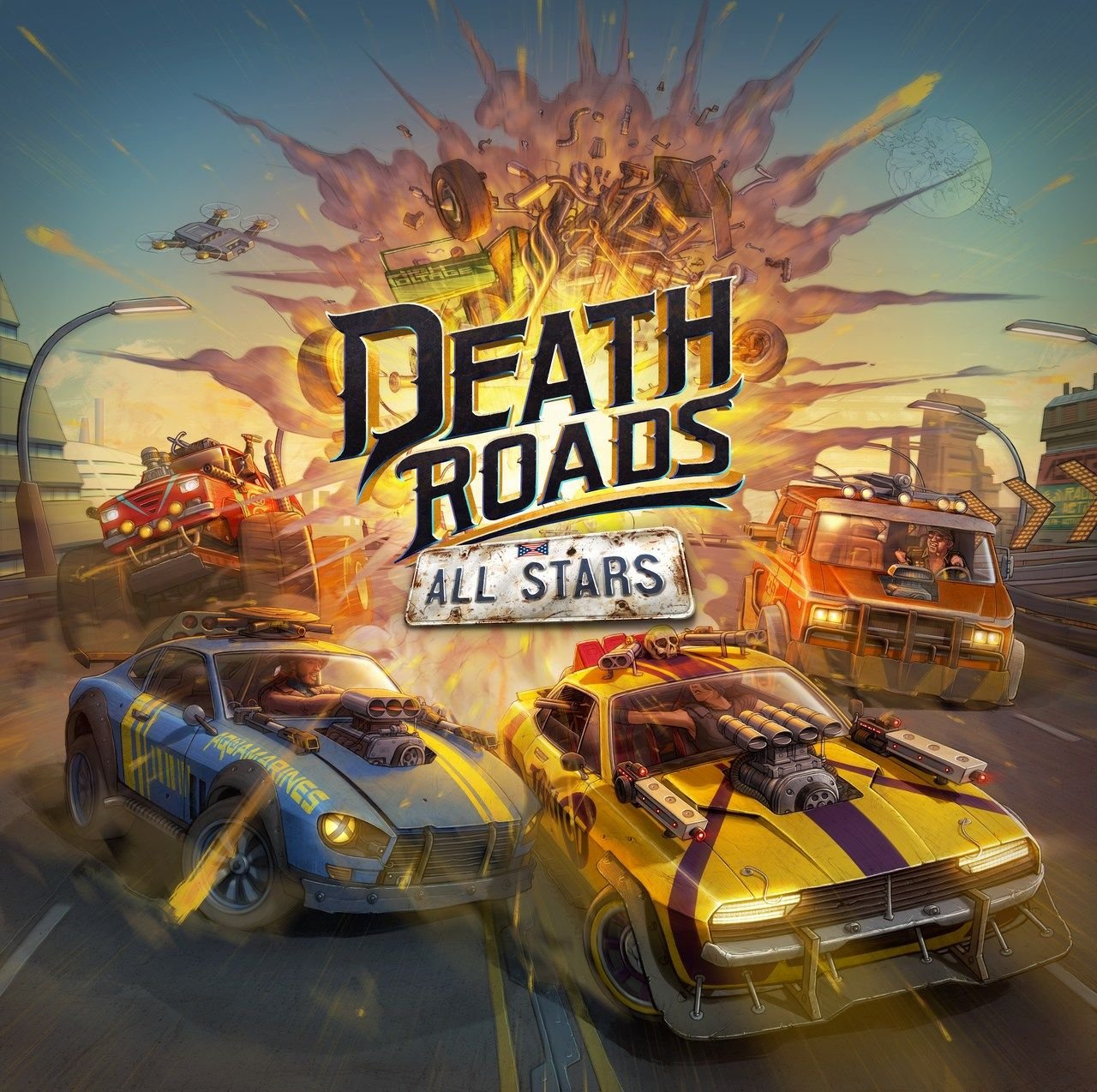 Death Roads: All Stars. Una nuova sfida ricca di colpi proibiti tra vetture con armi mortali