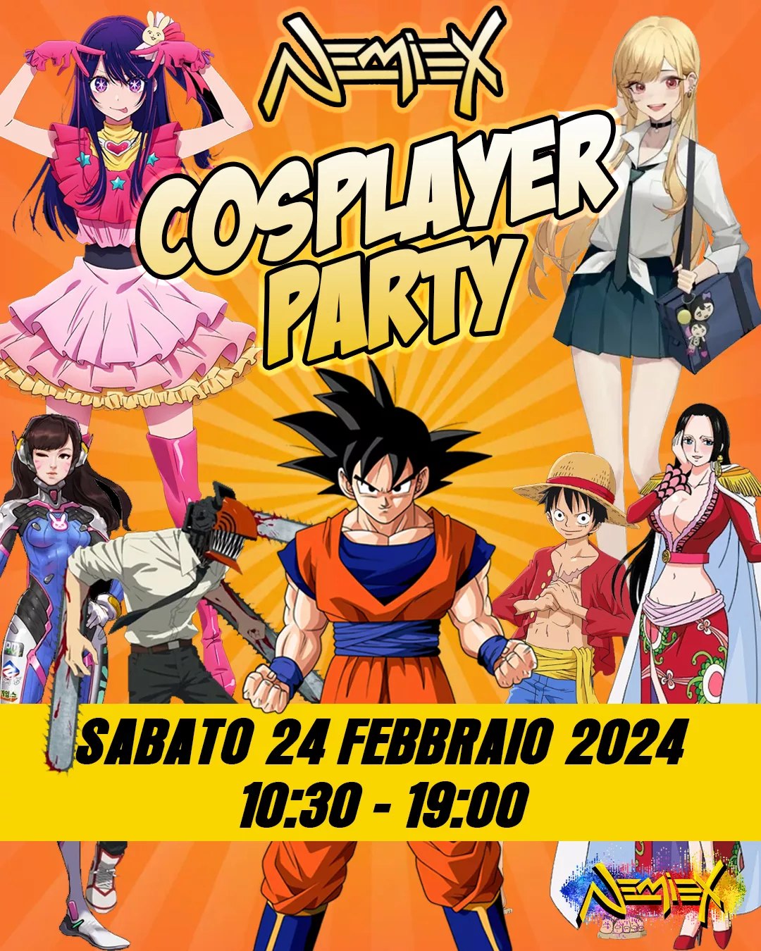 Nemiex Cosplayer Party: 24 Febbraio 2024