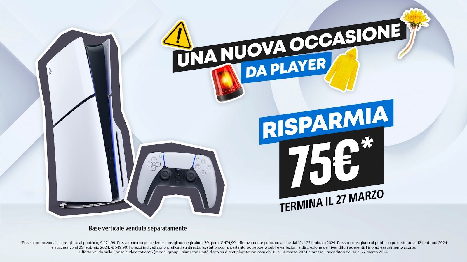 Una nuova straordinaria occasione targata PlayStation 5 Slim: risparmia €75, fino al 27 marzo