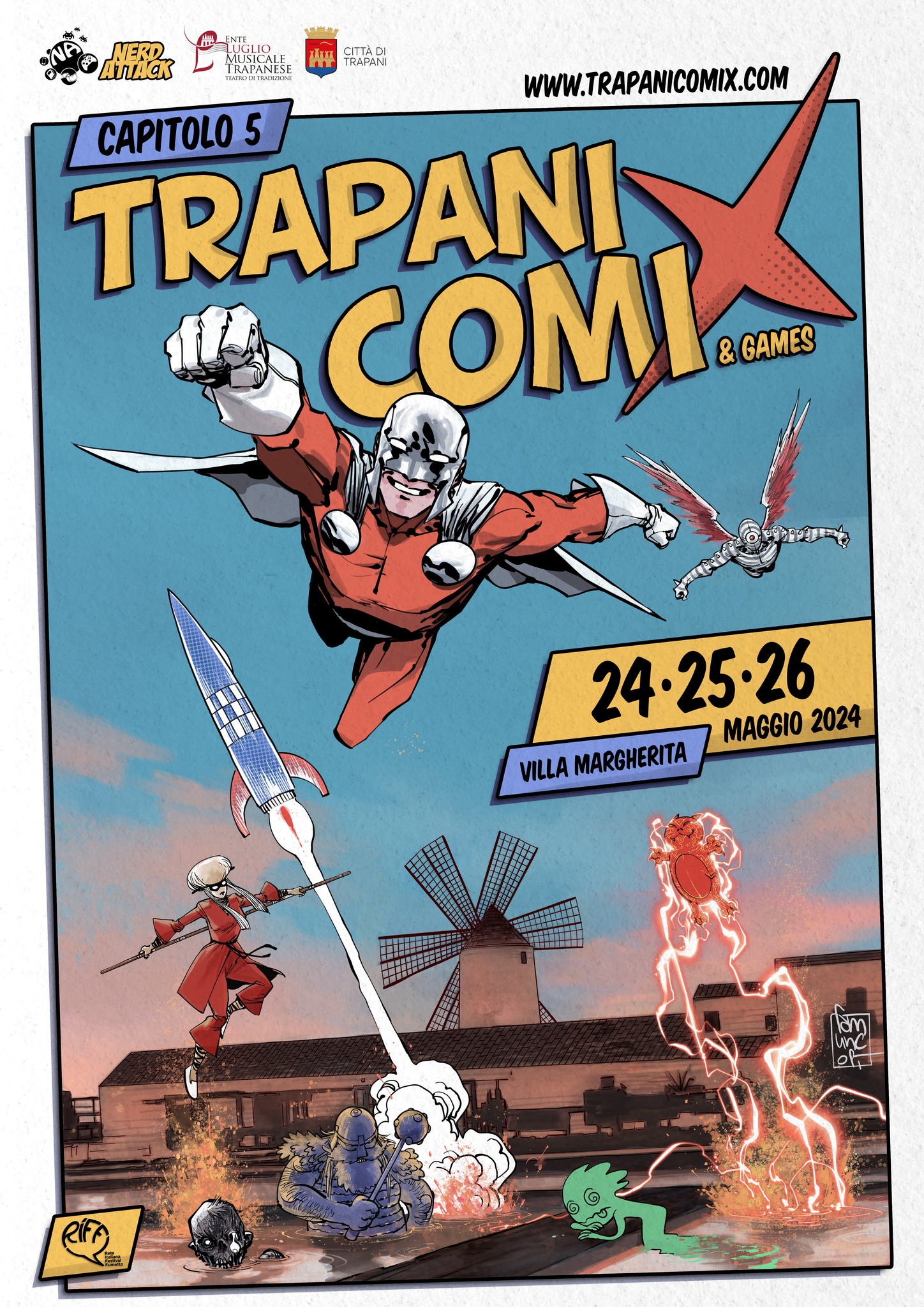 La V edizione di Trapani Comix&Games: dal 24 al 26 maggio 2024