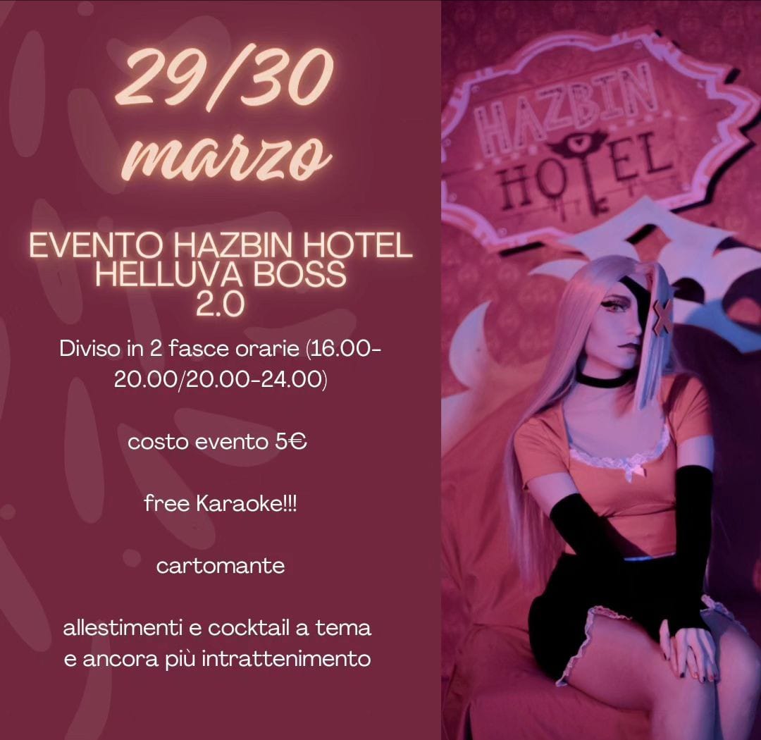 Evento Hazbin Hotel 2.0 @ Wistery a Torino: 29 e 30 marzo 2024