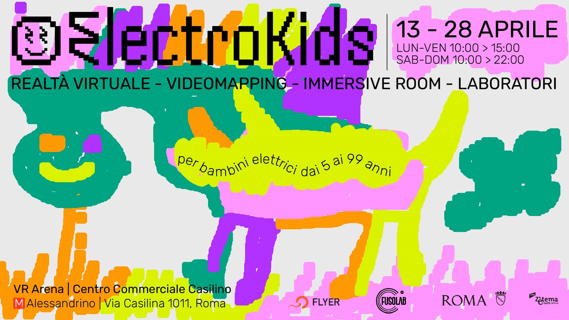 ElectroKids: dal 13 aprile al 28 aprile, nella VR arena del Casilino Sky Park di Roma