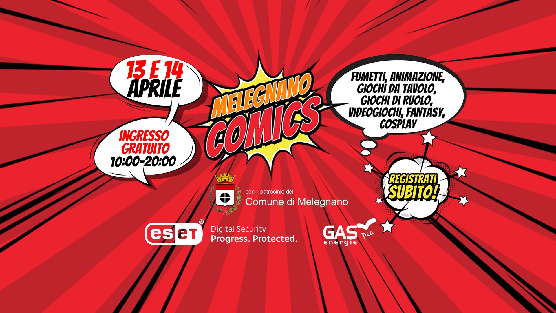 La prima edizione di Melegnano Comics: 13 e 14 aprile 2024