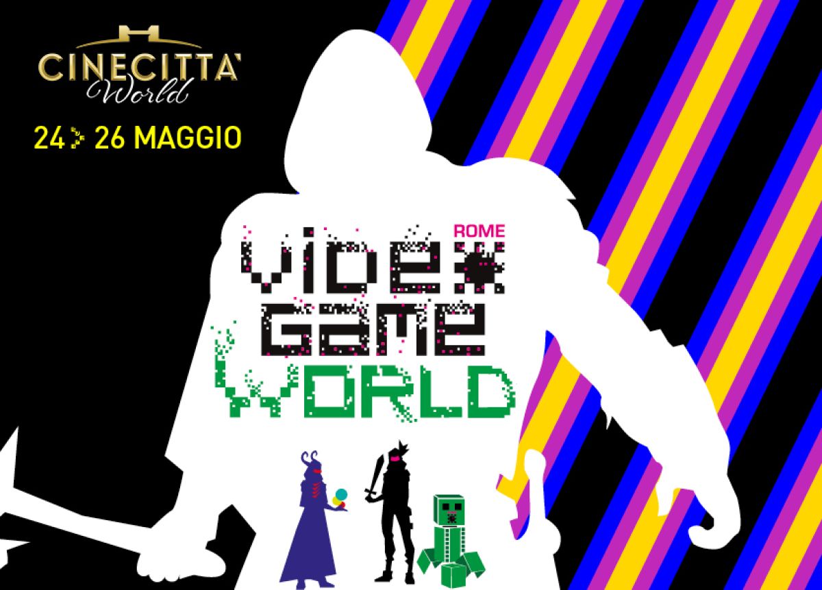 Rome Videogame World: dal 24 al 26 maggio 2024 a Cinecittà World