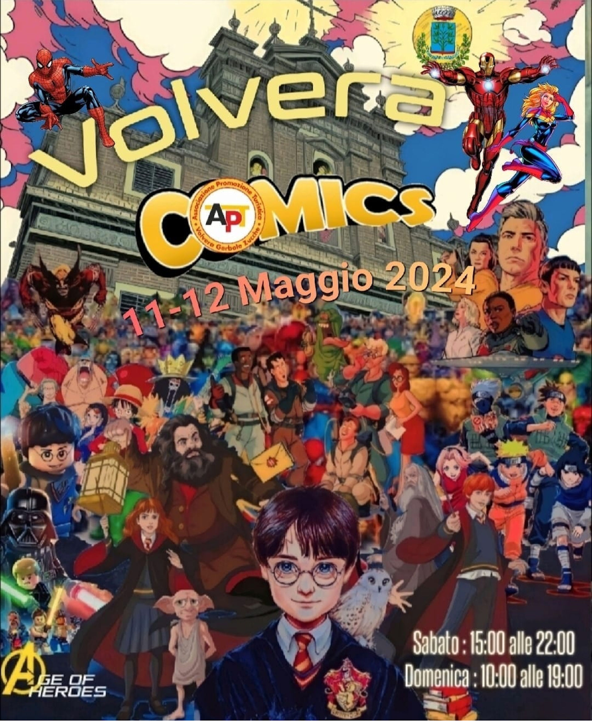 La prima edizione di Volvera Comics: 11 e il 12 maggio 2024
